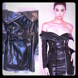 House of CB vegan leather dress